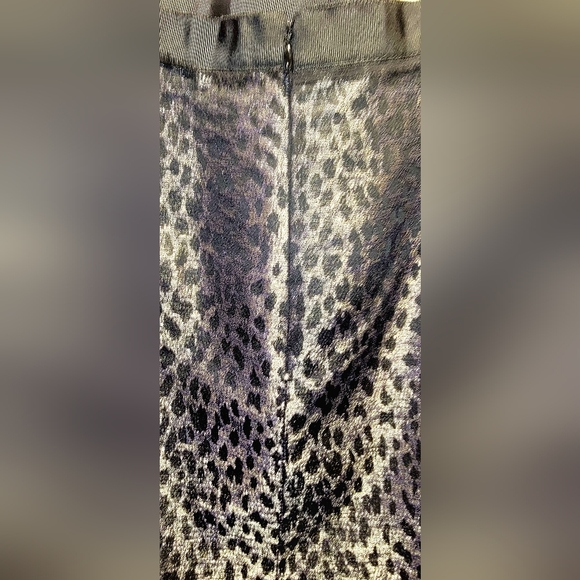 Ann Taylor Metallic Leapard Mini Pencil Skirt - Picture 8 of 14